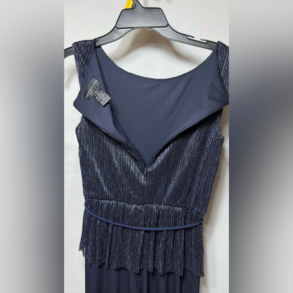 Dark Blue Pleated Dress